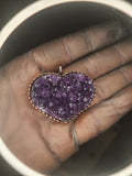 Amethyst  Heart Pedant