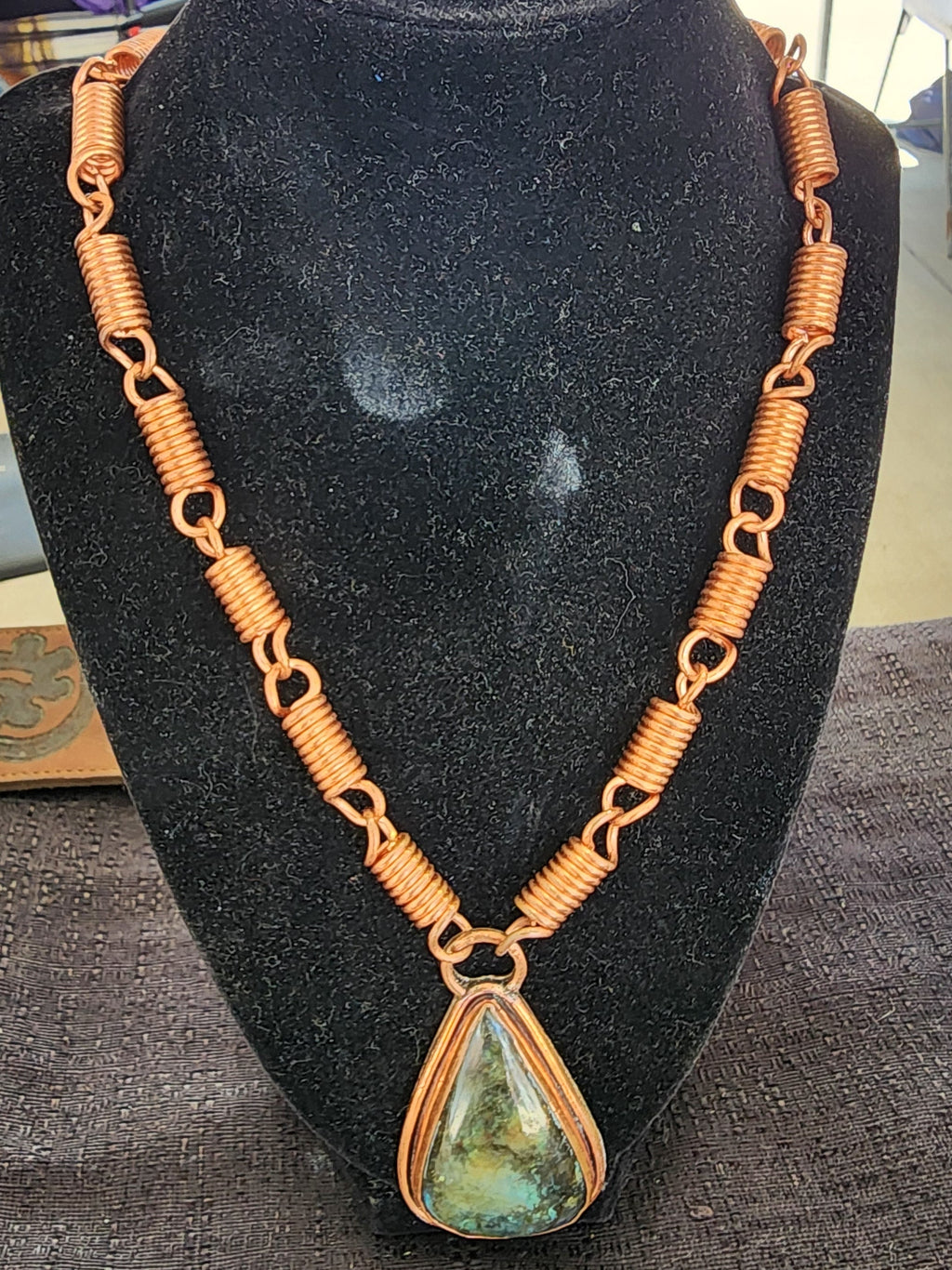 Labradorite Necklace in Copper